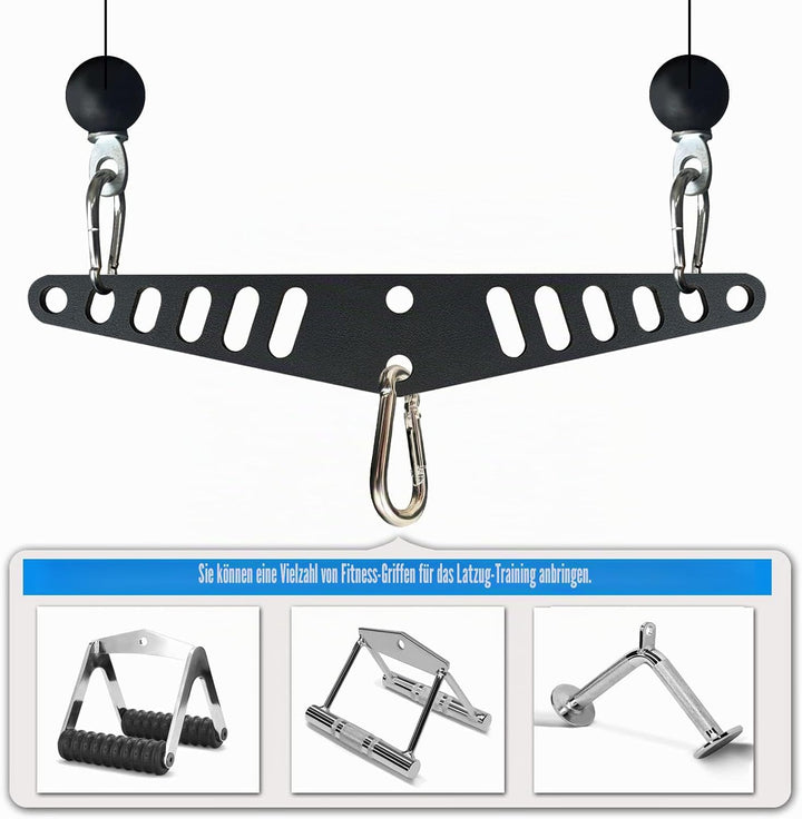 KORIKAHM Multi-Grip LAT Pull Down Bar für Home Gym Fitness, Spreizplatte LAT Pulldown Aufsätze für P