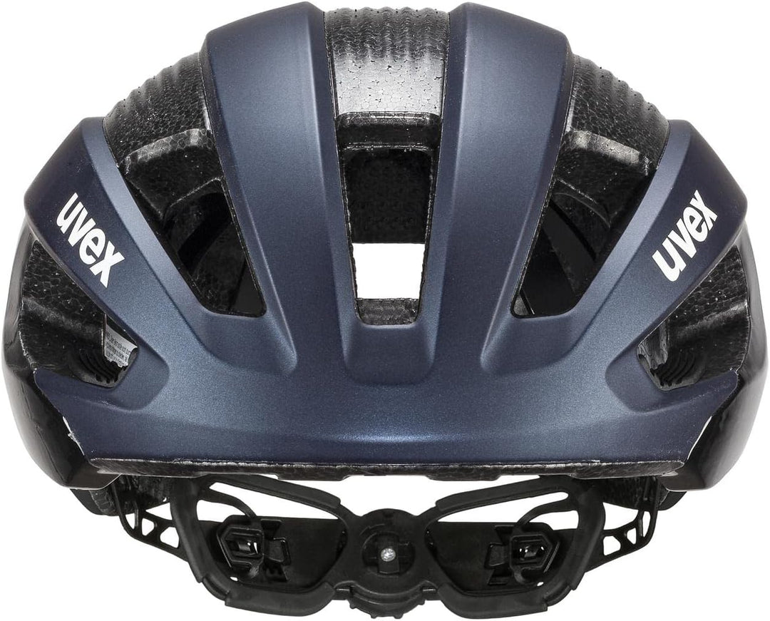 Uvex Rise CC Rennrad Fahrrad Helm matt blau/schwarz 2024 52-56 cm, 52-56 cm