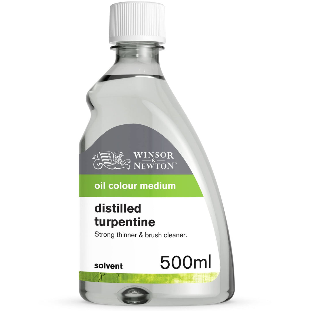Winsor & Newton 3049744 Balsam Terpentinöl, Künstler, Lösungsmittel für Ölfarben, 500ml Flasche Bals