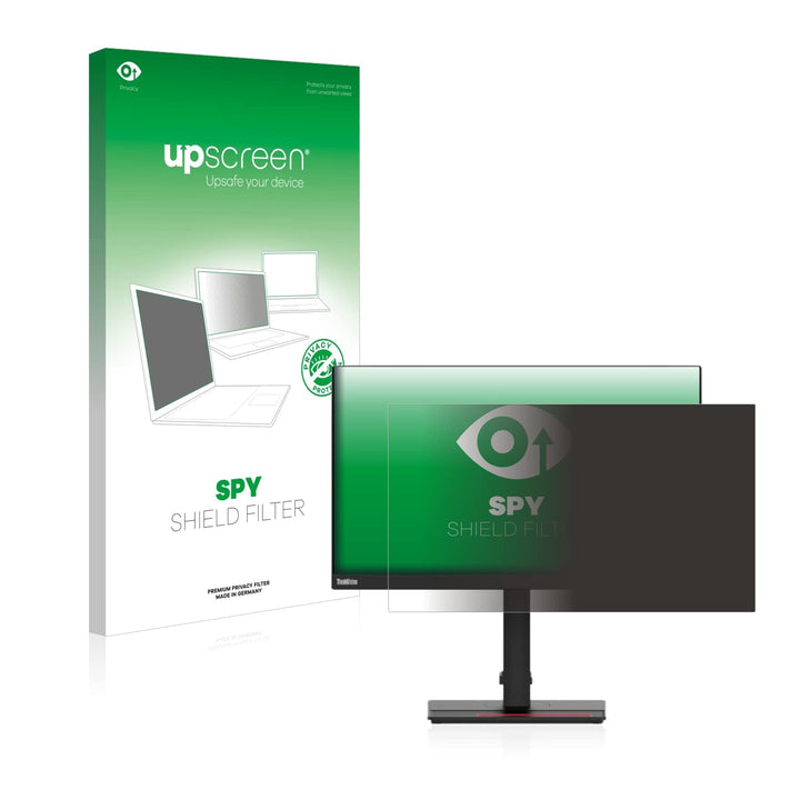 upscreen Blickschutzfilter für Lenovo ThinkVision T24i-2L Privacy Filter Blickschutzfolie Sichtschut