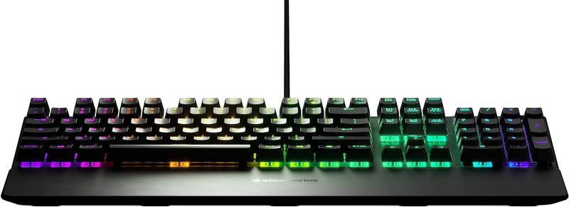 SteelSeries Apex 5 - Hybrid-Mechanische Gaming Tastatur - Tastenweise RGB-Beleuchtung - Oled Smart-D