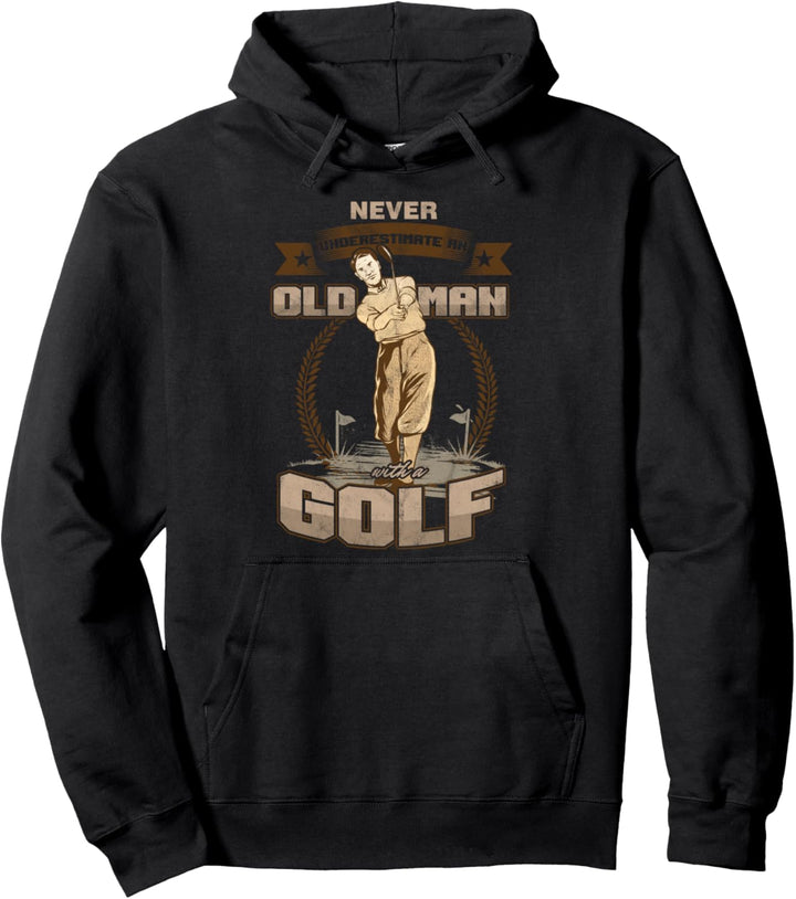 Alter Golfspieler Golfplatz Golf Rente Pensionist Geschenk Pullover Hoodie