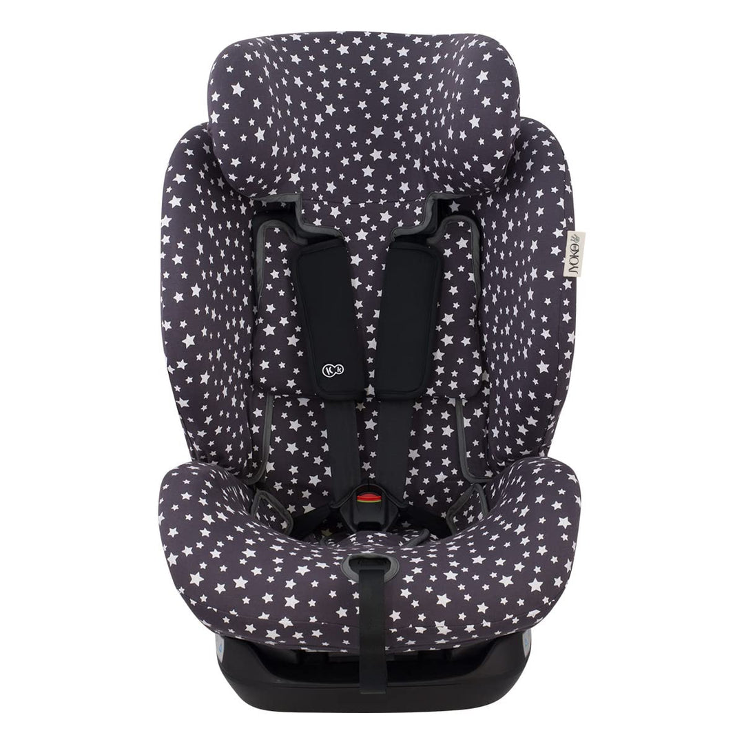 JYOKO KIDS Bezug für Autositz kompatibel mit Kinderkraft Myway, aus Baumwolle (Winter Sky), Winter S