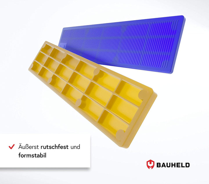 BAUHELD® Universal Verglasungsklötze 24x100mm [300/600 Stück] - Mehrfarbige Fenster-Abstandshalter K
