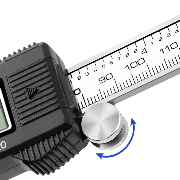 Retoo Digital Messschieber 150mm Edelstashl, LCD Display, Schieblehre Messwerkzeuge für Haushalt und