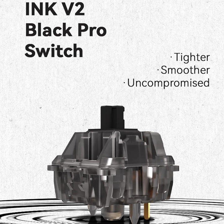 kutethy Gateron Black Ink v2 Switches 5-Pin RGB Linear Switch für mechanische DIY-Tastatur (36 Stück
