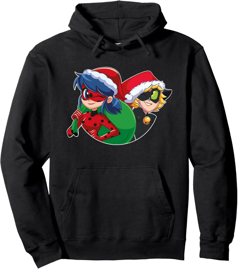 Miraculous Ladybug & Cat Noir mit Weihnachtsgeschenken Pullover Hoodie