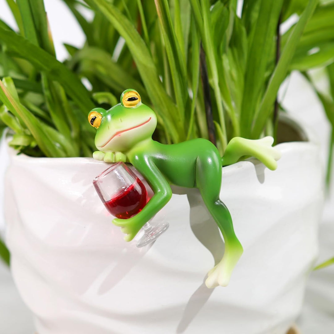 Mini-Frosch Topfpflanzen Dekorationen, lustige Frosch Garten Dekorationen, Outdoor-Geschenke, Frauen