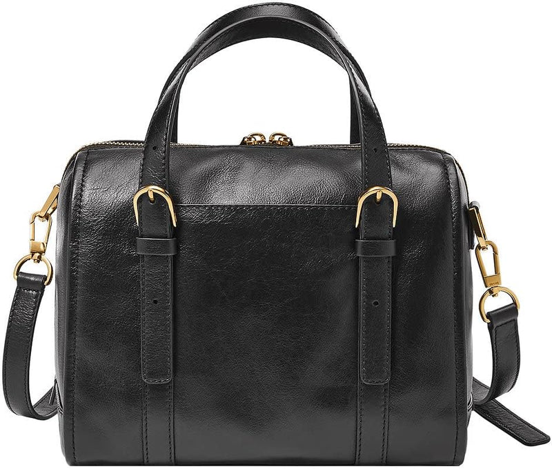 Fossil Damen Carlie Satchel Schwarz, Schwarz