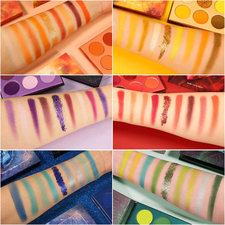 Docolor Lidschatten Palette 54 Farben Edelstein Make Up Palette Vegane Formel Hochpigmentierte Matte