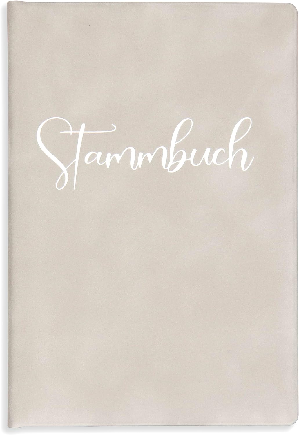 Stammbuch Klemmschiene Grau Corsivo Samt Hochzeit Familienstammbuch