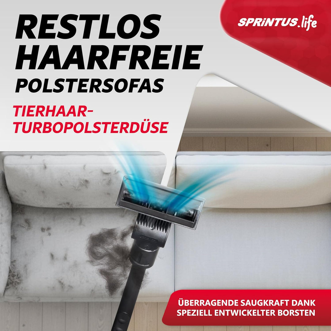 Sprintus® Tierhaar Staubsauger PET&Home I Leiser Staubsauger mit Hepa-Filter-System - Ideal für Alle