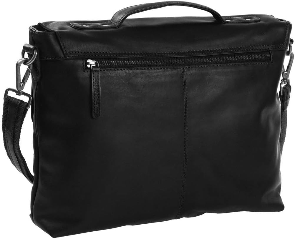 The Chesterfield Brand Jules - Schultertasche 13" Leder 38 cm Schwarz, Schwarz
