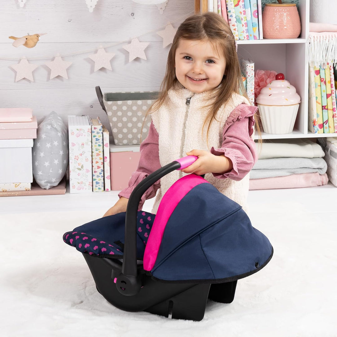 Bayer Design - 67954AA, Puppen-Autositz EasyGo, Puppenzubehör, passend zu Vario-Puppenwagen, mit Abd