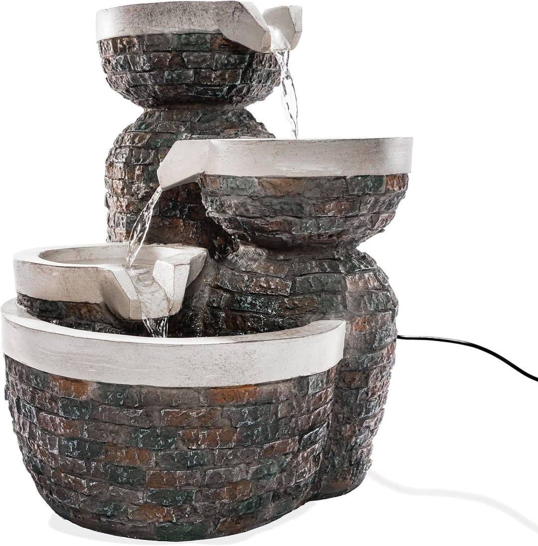 Solar Gartenbrunnen Bowl Fountain - extragrosses 5 Watt Solarmodul, Solarpumpe mit Direktbetrieb - 3