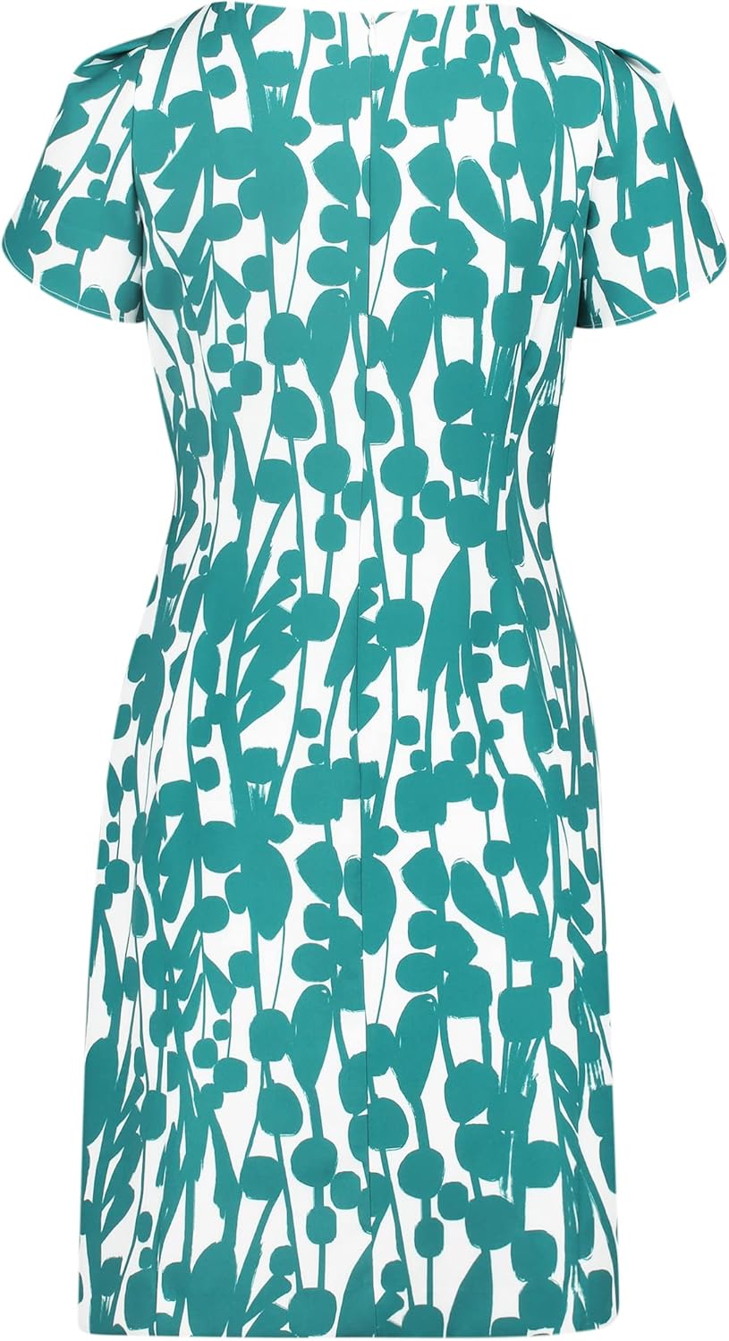 Vera Mont Damen Kleid 40 Grün/Cremefarben, 40 Grün/Cremefarben