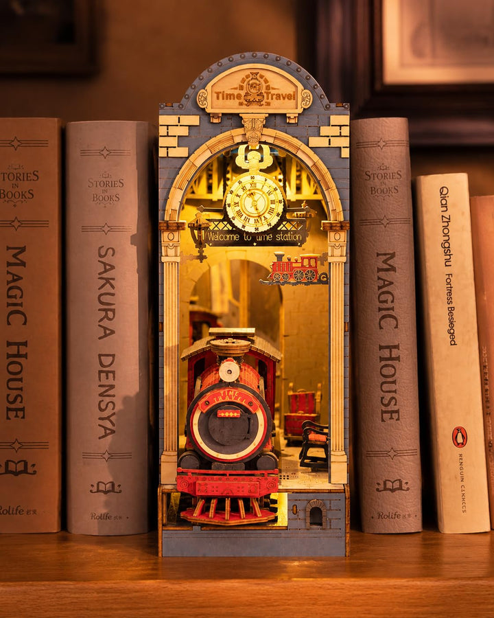 Rolife Book Nook Kits 3D Puzzles Holz Holzpuzzle Erwachsene DIY Bücherecke Holzmodelle Bausätze für