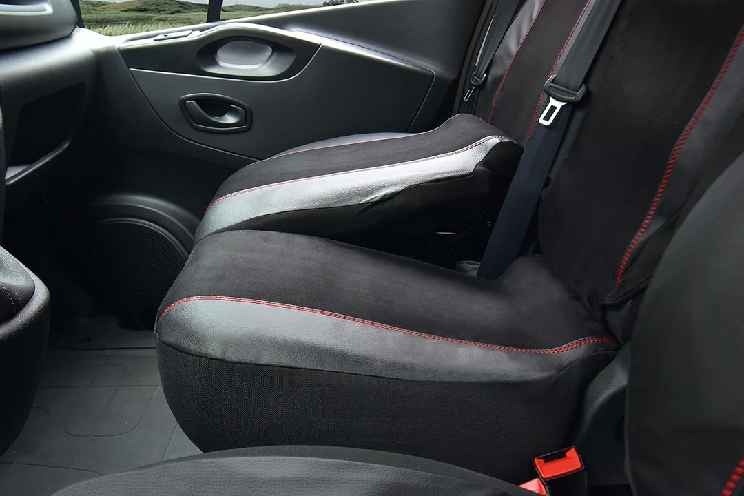 Sitzbezüge passgenau King geeignet für Trafic, NV300, Vivaro, Talento ab 2014/-20 - Kunstleder mit S