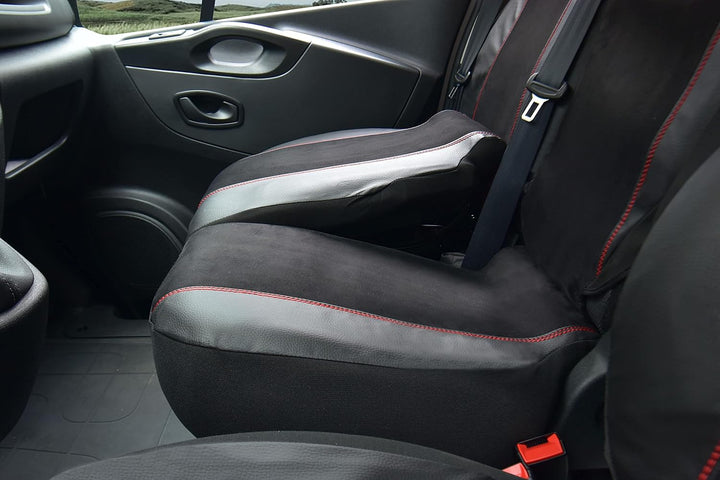Sitzbezüge passgenau King geeignet für Trafic, NV300, Vivaro, Talento ab 2014/-20 - Kunstleder mit S