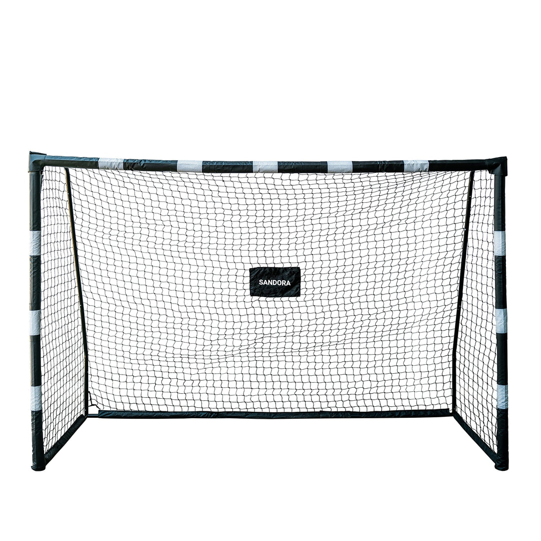 Sandora Fussballtor Hattrick in Breite M 180 - L 240 - XL 300 Ron-Robert Zieler Edition schwarz/weis