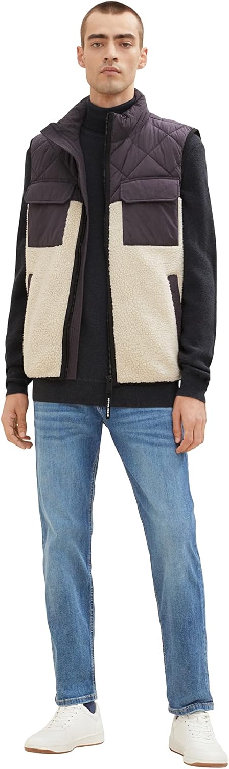 TOM TAILOR Herren 1033684 Basic Rollkragenpullover, 10304 - Blue Grey