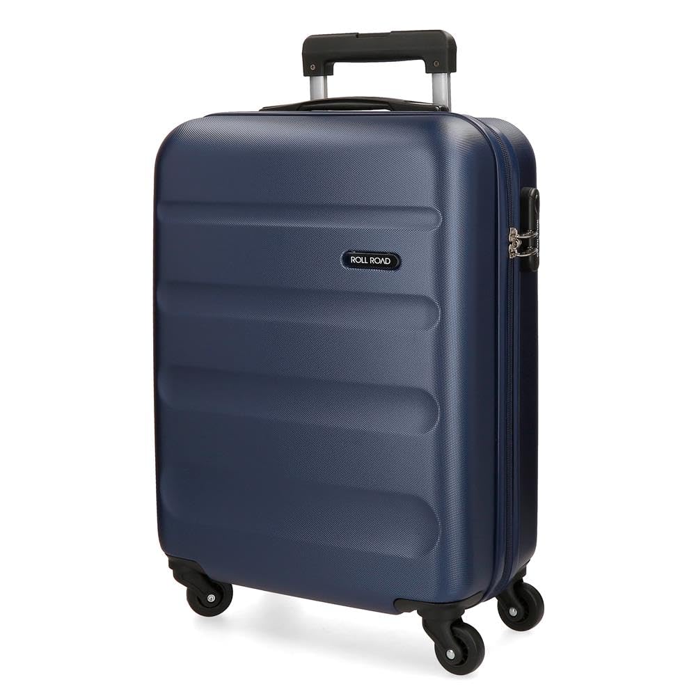 Roll Road Flex Kabinenkoffer Blau 38x54x20 cms Hartschalen ABS Kombinationsschloss 35L 2,5Kgs 4 Räde