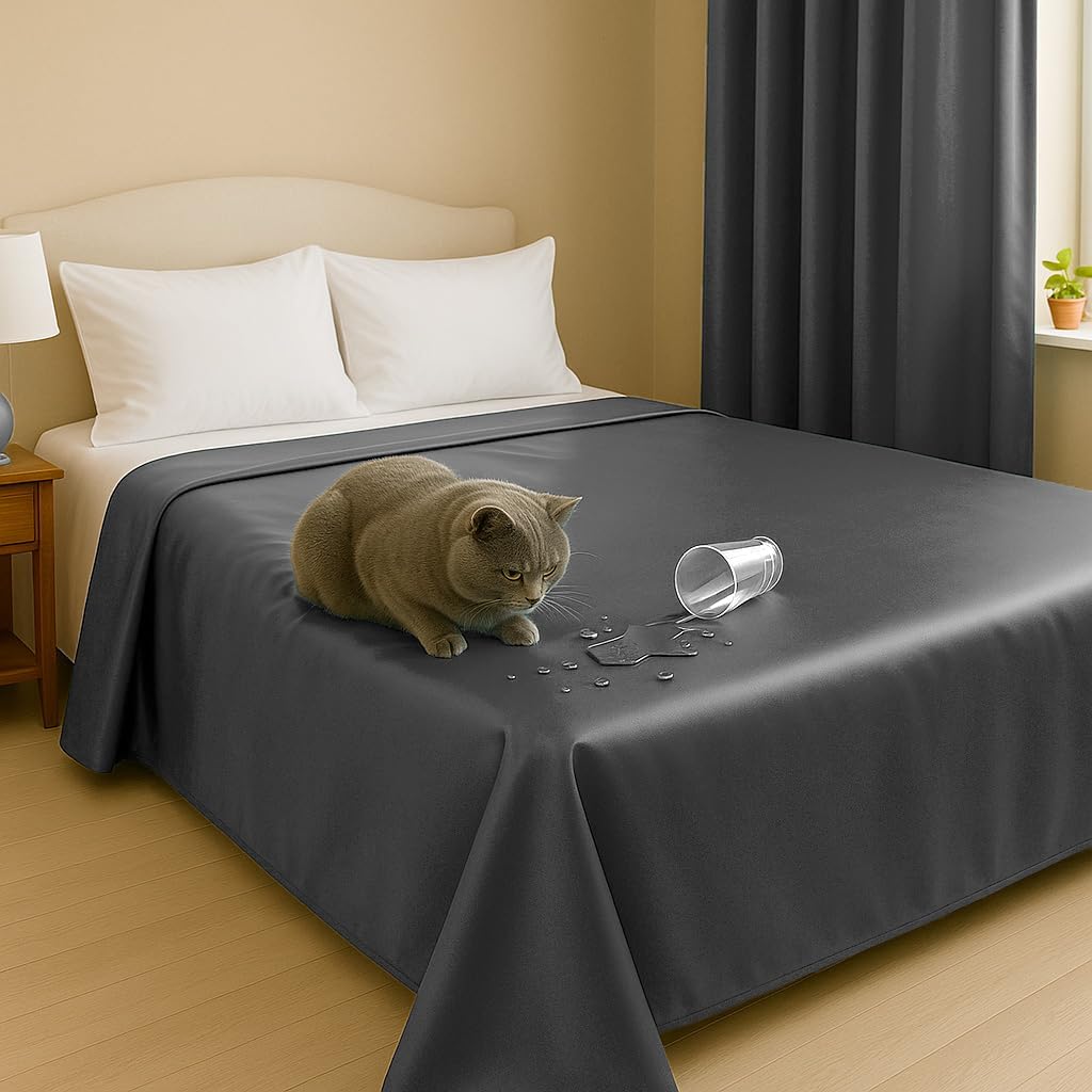 Byour3 – Tagesdecke SUPER wasserdichte Bettschutz Fleckenbeständig für Doppelbett Einzelbett Anti-Sc