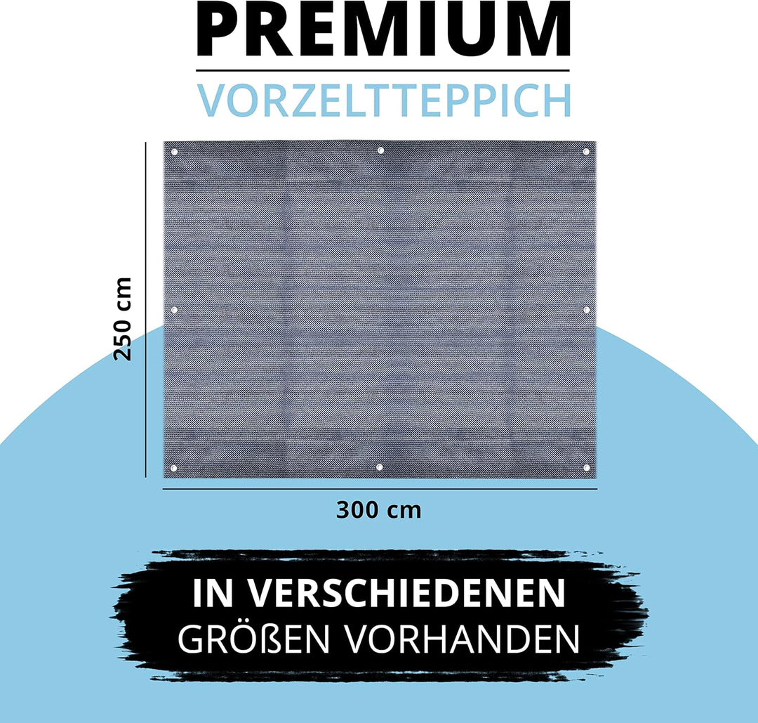 BENJOVADIS® Vorzeltteppich – Markisenteppich – Outdoor-Teppich – wasserfest + wasserdurchlässig – Ze