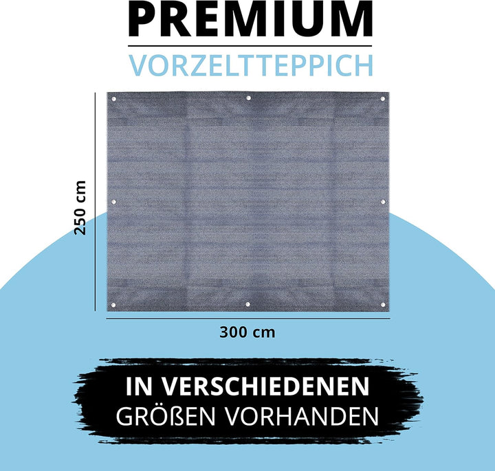 BENJOVADIS® Vorzeltteppich – Markisenteppich – Outdoor-Teppich – wasserfest + wasserdurchlässig – Ze