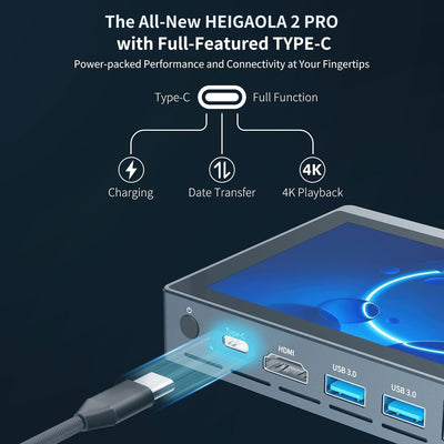 HEIGAOLAPC Mini PC Win 11 Pro, N5095 (2.9 GHz) 16GB DDR4 256GB eMMC Micro Desktop Computer, Mini Com