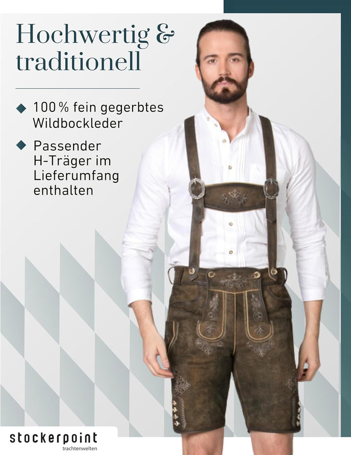 Stockerpoint Herren Hose 44 Bison Gespeckt, 44 Bison Gespeckt