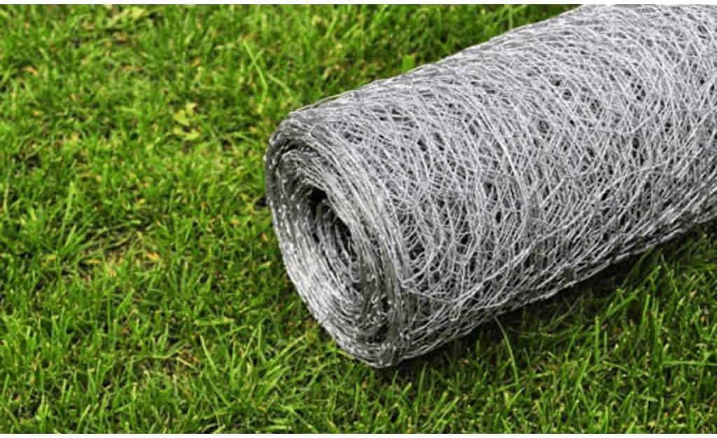 vidaXL Maschendraht Drahtzaun Drahtgeflecht Verzinkter Stahl 25×0,75 m Silbern 0.75 m Silber, 0.75 m