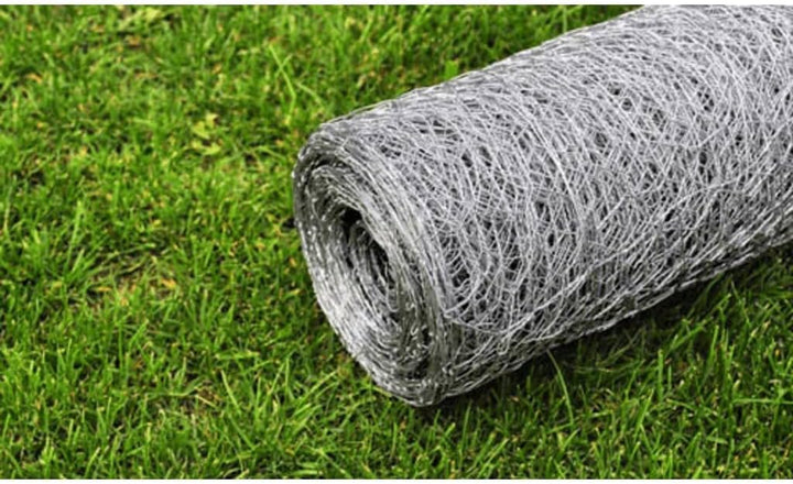 vidaXL Maschendraht Drahtzaun Drahtgeflecht Verzinkter Stahl 25×0,75 m Silbern 0.75 m Silber, 0.75 m