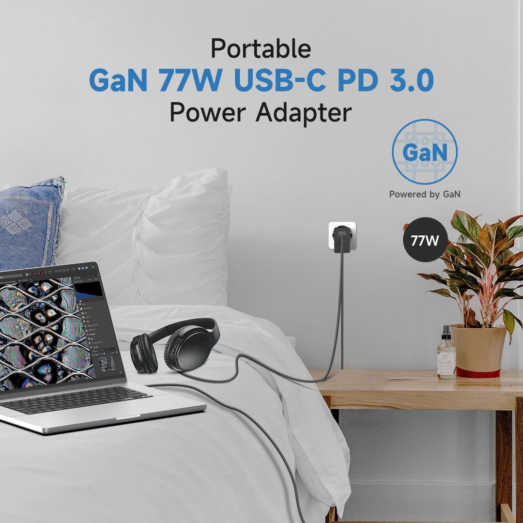 KFD USB C Ladegerät, GaN PD 65W Netzteil für DJI Neo Air 3S Mini 4K 2 SE, Avata 2 Mavic 3 Drones ADP
