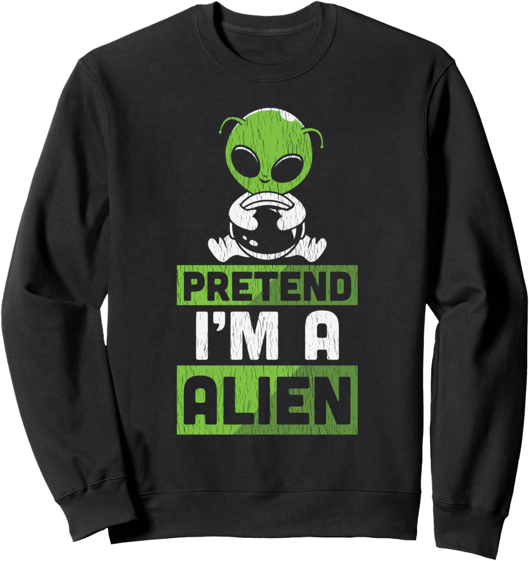Lustiges Halloween-Kostüm für Erwachsene und Kinder, Alien Sweatshirt