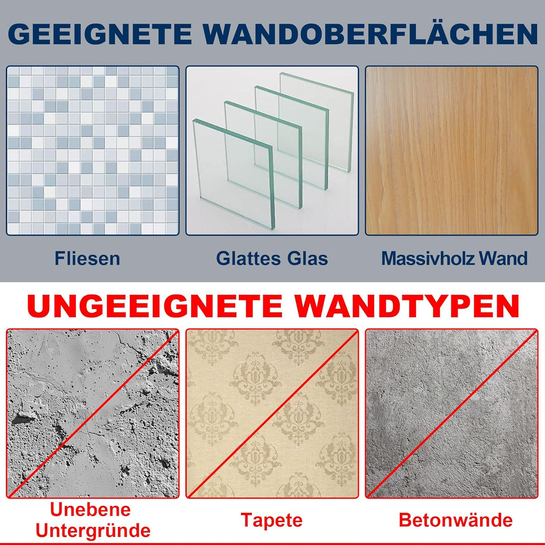 Duschablage Ohne Bohren Ecke Silber, Shampoo Halterung für Dusche und Rostschutz Duschregal-mit 4 Ha