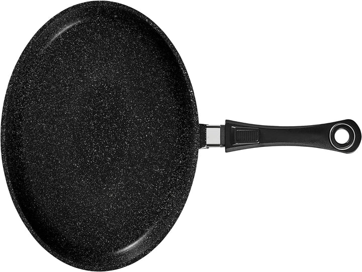 Pradel Excellence 52805M Fischpfanne, Steinoptik, aus Aluminiumguss, mit abnehmbarem Griff