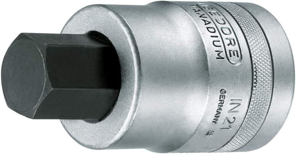 Gedore 6200680 21 27 Schraubendrehereinsatz 1' Innen-6-kant 27 mm ,, 27 mm