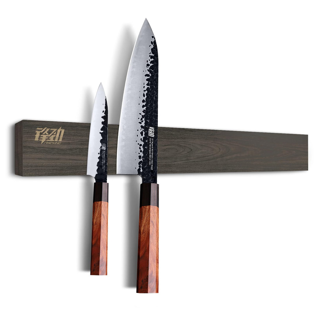 FINDKING 46cm Eschenholz Hölzern Magnetische Messer Streifen Küche Messer Reste Halter Ständer für d
