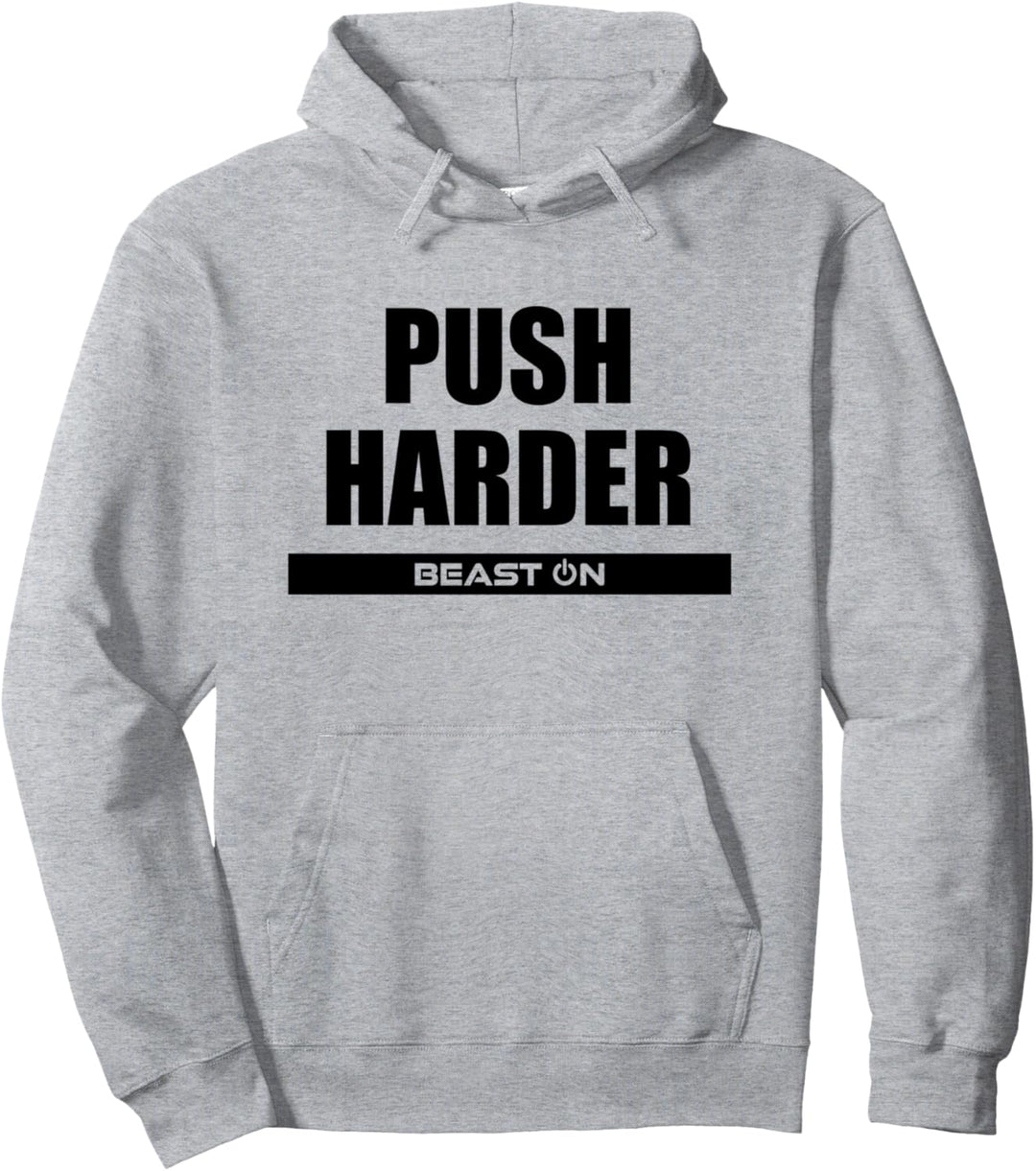 Push Harder Fitness Workout Gym Bodybuilding Motivation Pullover Hoodie