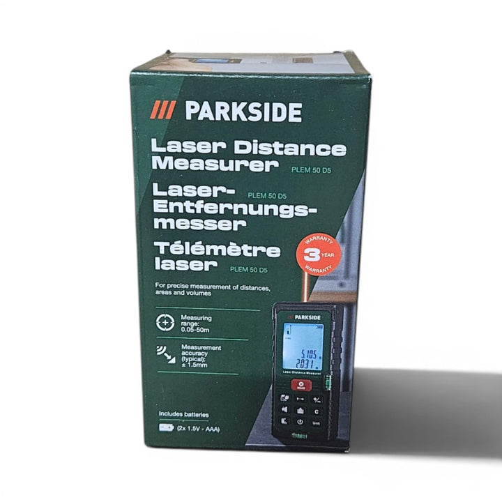PARKSIDE Laser-Entfernungsmesser »PLEM 50 C3«, 50 m, Schwarz, ca. 120 x 48 x 27 mm
