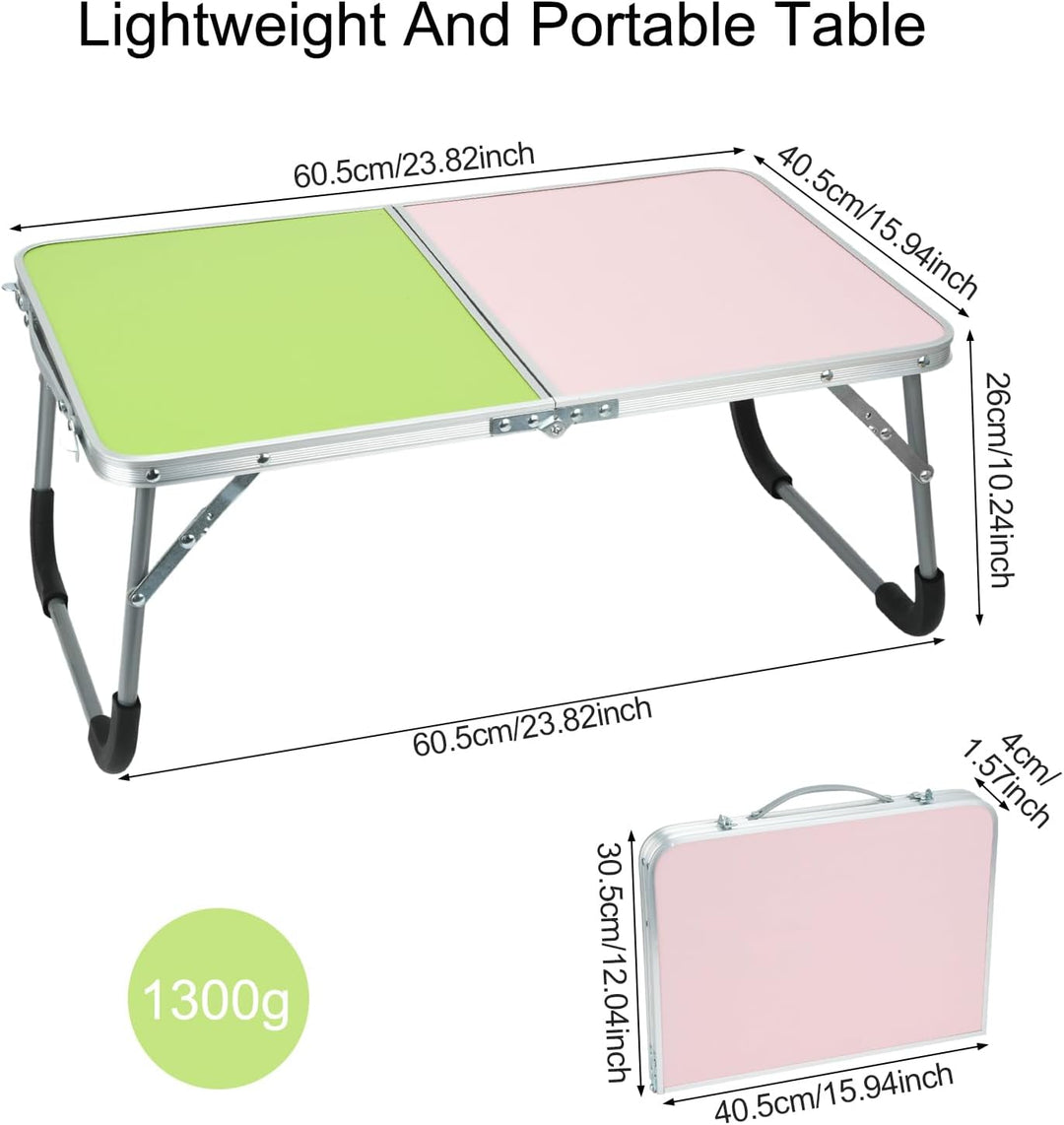 Klappbarer Laptoptisch Esstisch, Multifunktionaler Klappbarer Lap Desk für Bett, Leichtes Klappbares