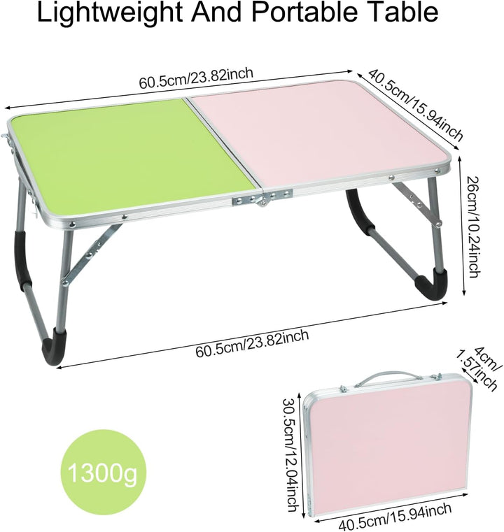 Klappbarer Laptoptisch Esstisch, Multifunktionaler Klappbarer Lap Desk für Bett, Leichtes Klappbares