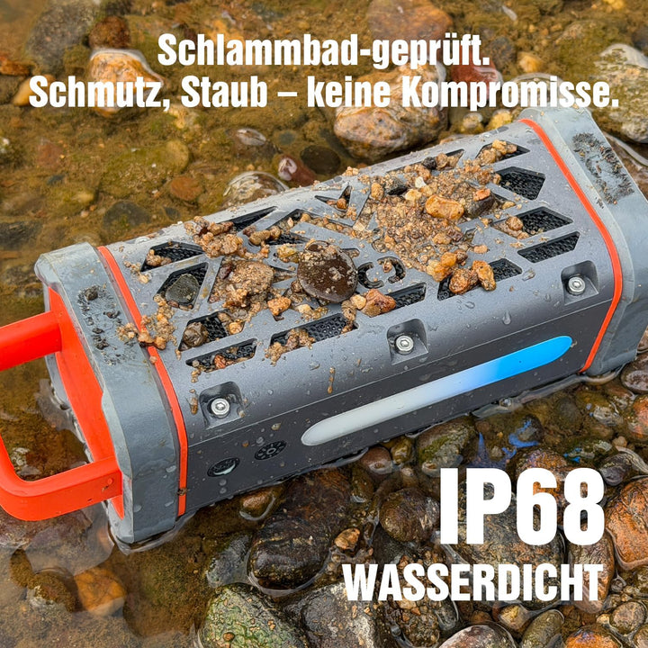TRAVOR Aluminium Bluetooth Lautsprecher mit Magnet für Reise &amp; Camping | TWS &amp; Bass Boost für Camp,