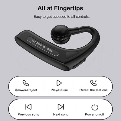 Open Ear Kopfhörer kabellos Headset Bluetooth Single Luftleitung Knochenschall Sportkopfhörer mit Oh