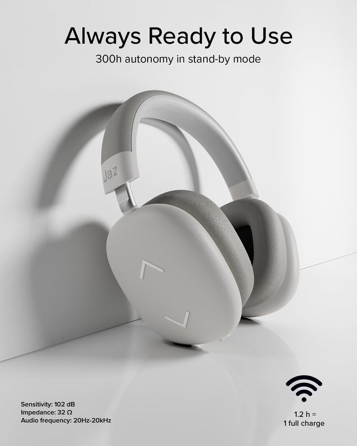 JAZ Pure Wave – Wireless Gaming On-Ear Kopfhörer, Niedrige Latenz, 3,5-mm-Klinkenanschluss, Mikrofon