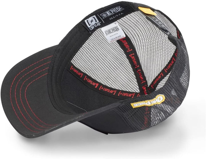 Capslab Ruffy One Piece Schwarz Trucker Cap Einheitsgrösse Noir, Einheitsgrösse Noir