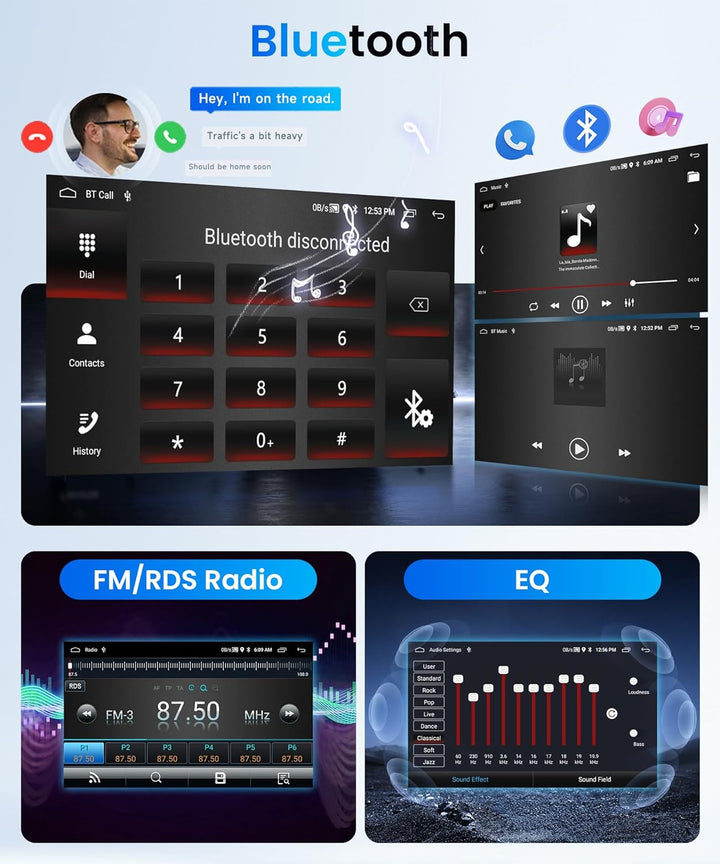 2G+64G Rimoody Android Autoradio für FIAT Punto 2010-2016/Linea 2012-2015 6.2" Touchscreen Wireless