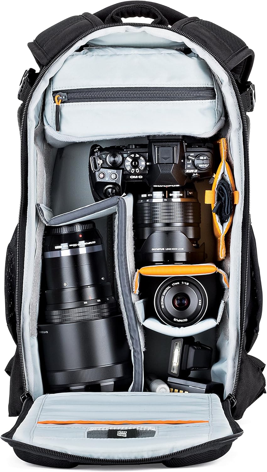 Lowepro Flipside Kamerarucksack für spiegellose DSLRs, Reflex Kameras und Mehreren Objektiven,kompak