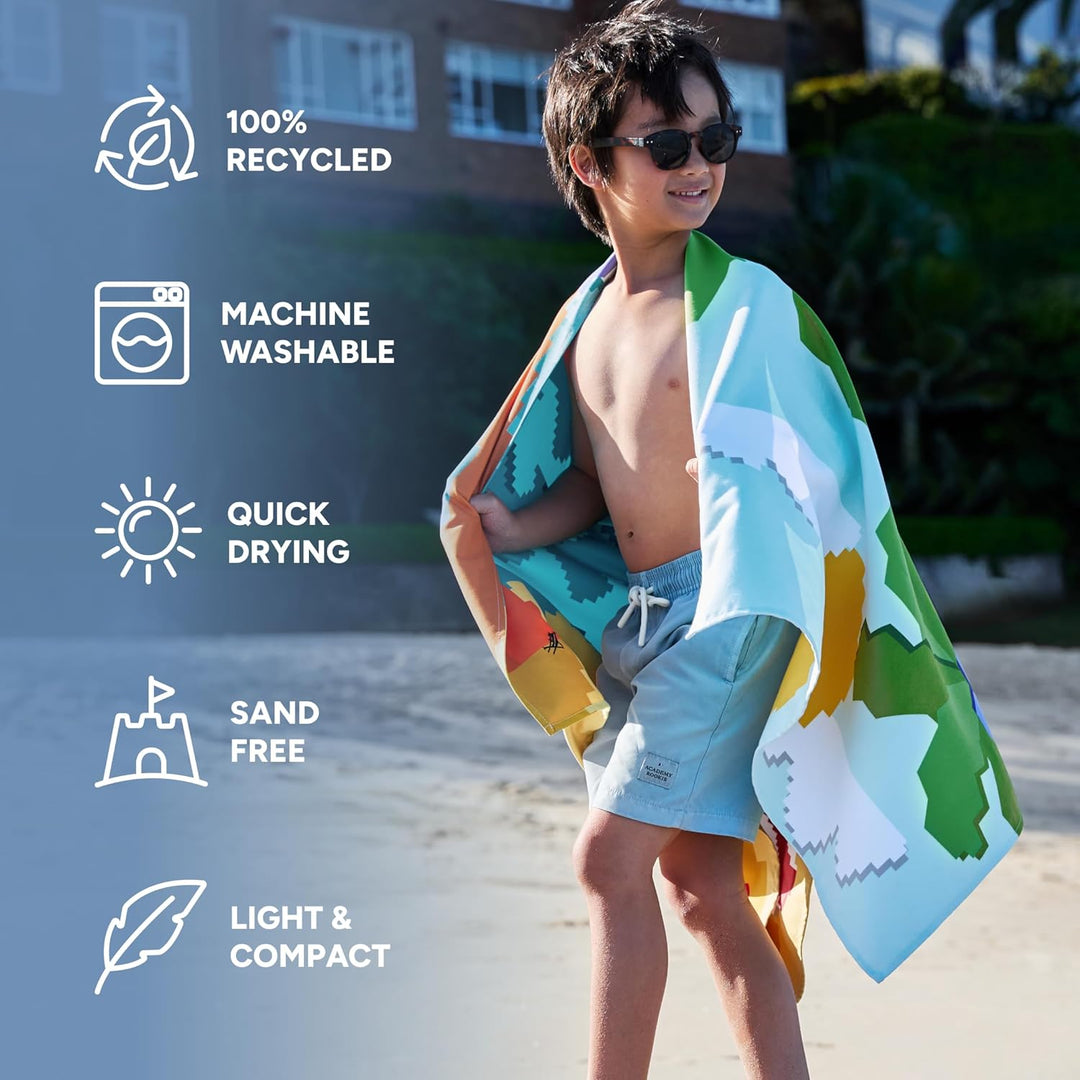 Dock & Bay Strandhandtuch - Schnell trocknende Mikrofaser, ohne Sand - Kompakt, Leicht - 100% recyce
